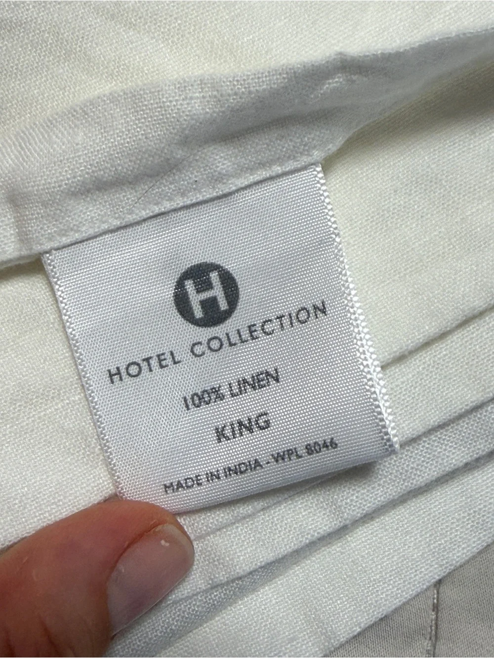 Hotel Collection King 100% Linen Flat Sheet Ivory Off White Luxury Bedding
